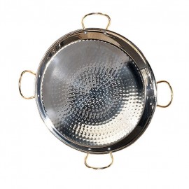 Plat à Paella 90cm en inox pour 50 personnes