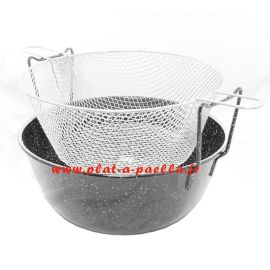 Kit à friture émaillé 35cm - Garcima