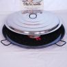 Plat à Paella Garcima émaillé 100cm + couvercle inox pour 85 personnes