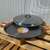 Plat à Paella Garcima acier 30cm + couvercle inox pour 4 personnes