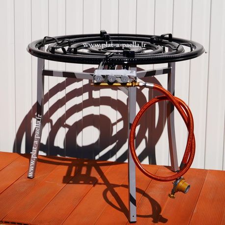 Bruleur Propane surpuissant 90cm haut de gamme avec thermocouple +veilleuse + trépied - 41.57kW
