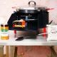 Kit à paella -bbq40 pour 12 personnes - Plat Acier - Couvercle