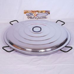 Plat à Paella 90cm Garcima Pata Negra + couvercle inox