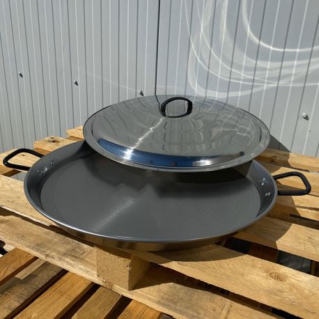 Plat à Paella 30cm Induction Garcima Pata Negra + couvercle inox