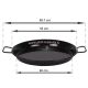 Plat à Paella Garcima émaillé 55cm + couvercle inox pour 16 personnes