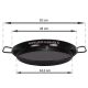 Plat à Paella Garcima émaillé 40cm + couvercle inox pour 10 personnes