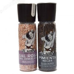 Sel rose de l'Himalaya + poivre noir