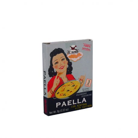 Epices naturelles pour Paella (3 sachets) AVEC DU SAFRAN