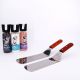 lot de 2 spatules plates inox manche en bois (36cm)