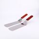 Spatule plate en inox avec manche en bois (36cm)
