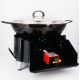 Kit Poêle creuse - BBQ40 pour 14 personnes - Plat creux émaillé 38cm - Couvercle