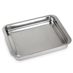 Plat à four en inox 34x26cm