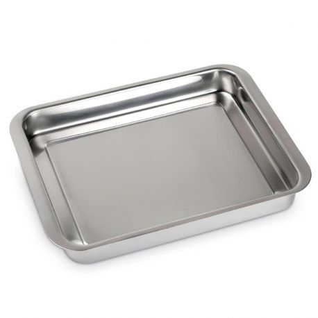 Plat à four en inox 34x26cm