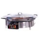 Mini kit à paella - 50 personnes - Pare-flamme inox - Plat émaillé - veilleuse - thermocouple