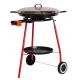 Kit à paella sur roues - poêle émaillée 20 personnes avec couvercle inox 