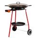 Kit à paella sur roues - poêle émaillée avec couvercle inox 16 personnes