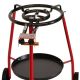 Kit à paella sur roues - poêle anti adhérente avec couvercle inox 14 personnes