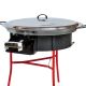Kit à paella - BBQ60 pour 25 personnes - Plat acier 65cm avec couvercle inox