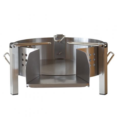 BBQ45 pare flamme inox pour réchauds diamètre 300mm à 400mm