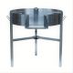 Pare flamme 80 cm INOX avec pied pour réchauds diamètre 500mm à 700mm
