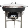 Kit tartiflette pare flammes inox 45cm - Poêle fonte 65cm - thermocouple pro