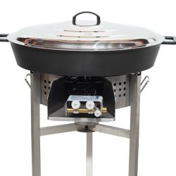 Kit tartiflette pare flammes inox 45cm - Poêle fonte 50cm - thermocouple pro