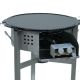 Kit plancha en fonte émaillée - bbq45 inox - pour 20 personnes