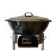 Kit Poêle creuse - BBQ50 pour 70 personnes - Plat creux émaillé 65cm - Couvercle