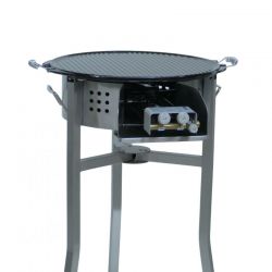 Kit plancha fonte émaillée 65cm - bbq45 inox - Thermocouple 