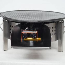 Kit plancha fonte émaillée 52cm - bbq45 inox - Thermocouple 