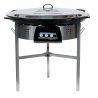 Kit à paella 85 personnes - Pare-flammes 70cm inox - Plat émaillé - veilleuse - thermocouple