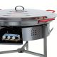 Kit à paella - 50 personnes - Pare-flamme 80cm inox - Plat acier - veilleuse - thermocouple - couvercle