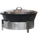 Kit tartiflette - pare flammes 80cm Inox - Plat fonte 80cm - réchaud au choix