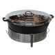 Kit tartiflette - pare flammes 80cm Inox - Plat fonte 80cm - réchaud au choix