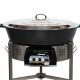 Kit tartiflette - pare flammes 80cm Inox - Plat fonte 80cm sur table - thermocouple pro