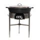 Kit tartiflette - pare flammes 80cm Inox - Plat fonte 80cm - réchaud au choix