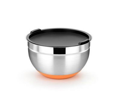 Bol en inox avec couvercle 1.6litres