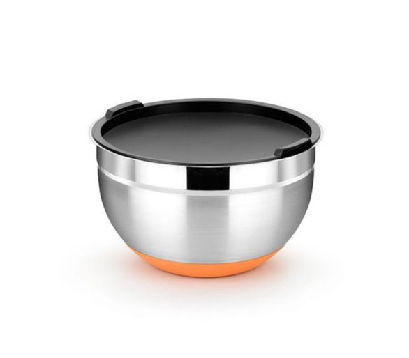 Bol en inox avec couvercle 1.6litres