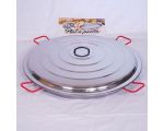 Plat à Paella Garcima acier 80cm + couvercle inox pour 40 personnes