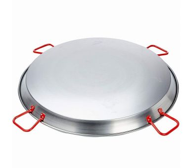 Plat à Paella Garcima acier 80cm + couvercle inox pour 40 personnes
