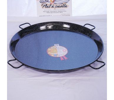 Plat à Paella Garcima émaillé 80cm + couvercle inox pour 40 personnes