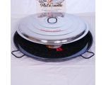 Plat à Paella Garcima émaillé 80cm + couvercle inox pour 40 personnes