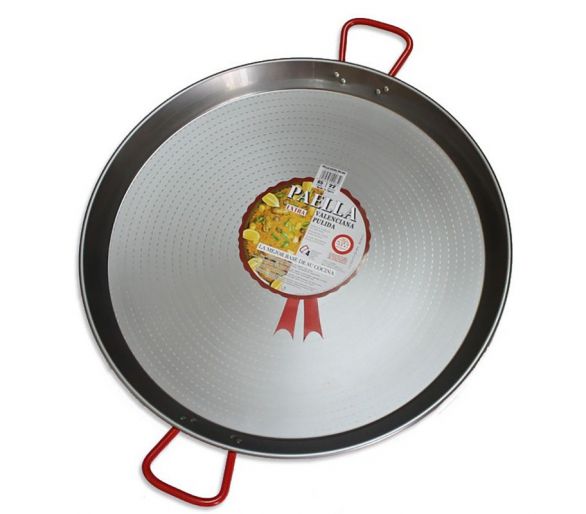 Plat à Paella acier 65cm Garcima pour 25 personnes
