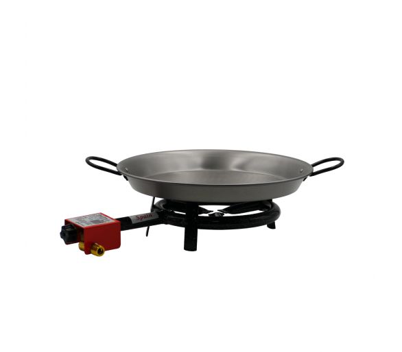 Kit à paella pour 12 personnes - Poêle acier - Couvercle inox en option