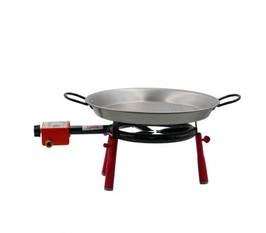 Kit à paella pour 12 personnes - Poêle acier - Couvercle inox en option
