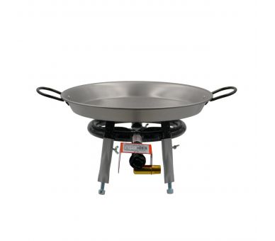 Kit à paella pour 12 personnes - Poêle acier - Couvercle inox en option
