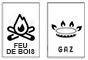 Pour le gaz et le feu de bois